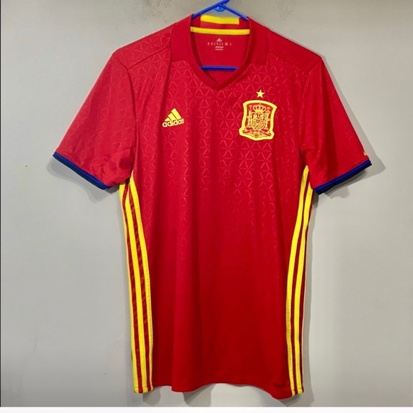 adidas Other - Adidas Soccer Shirt Red & Gold Size M